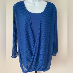 Cato Royal Blue Polyester Blouse